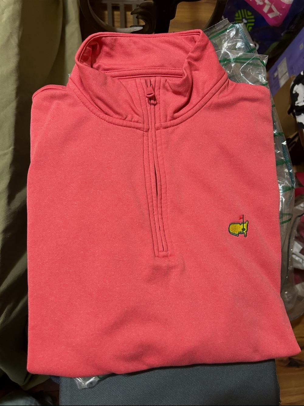 Masters Coral Pink Tech 1/4 Zip Pullover